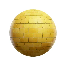 Yellow brick wall 6